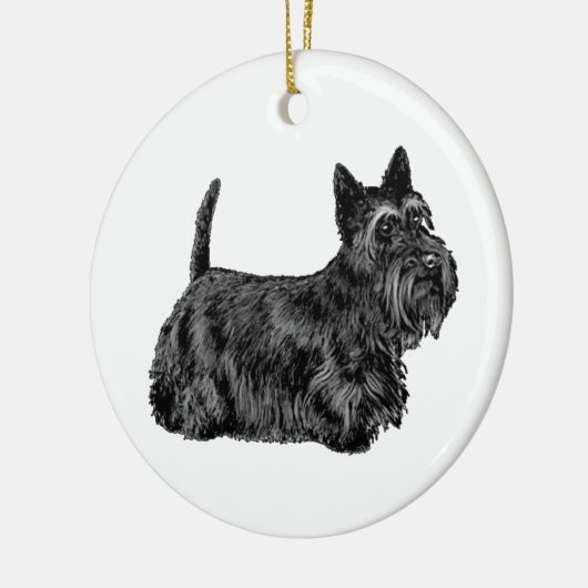 Scottish Terrier Keramisch Ornament (Links)