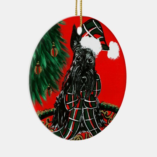 Scottish Terrier Keramisch Ornament (Rechts)