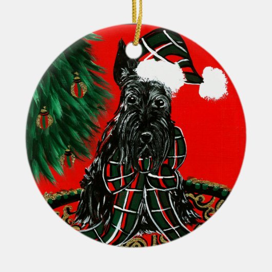 Scottish Terrier Keramisch Ornament (Voorkant)