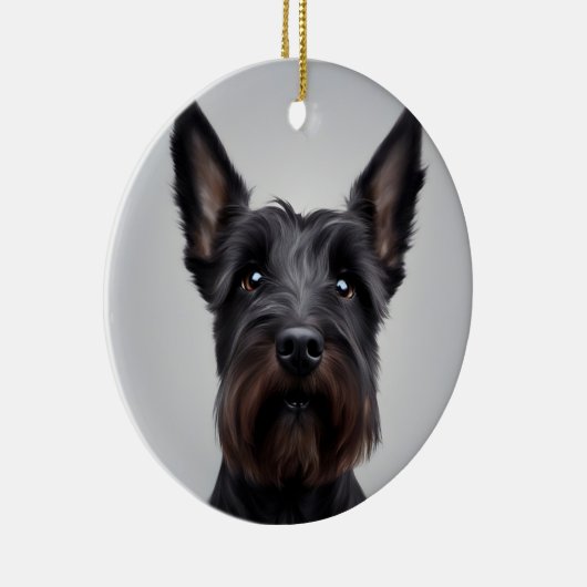 Scottish Terrier Keramisch Ornament (Rechts)