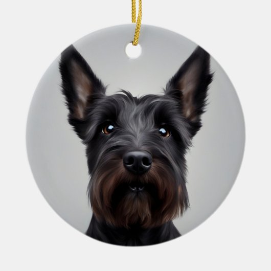 Scottish Terrier Keramisch Ornament (Voorkant)