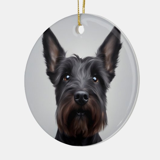 Scottish Terrier Keramisch Ornament (Links)