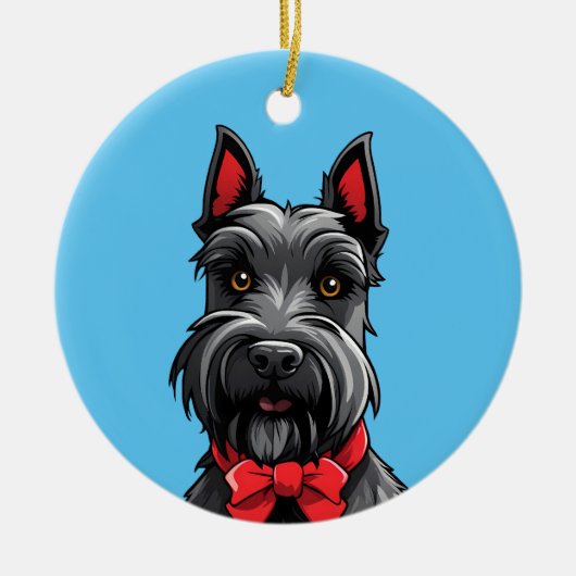 Scottish Terrier Keramisch Ornament (Voorkant)