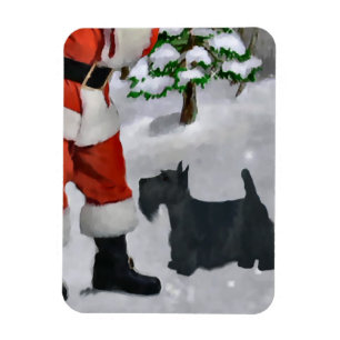 Scottish Terrier kerstcadeaus Magneet