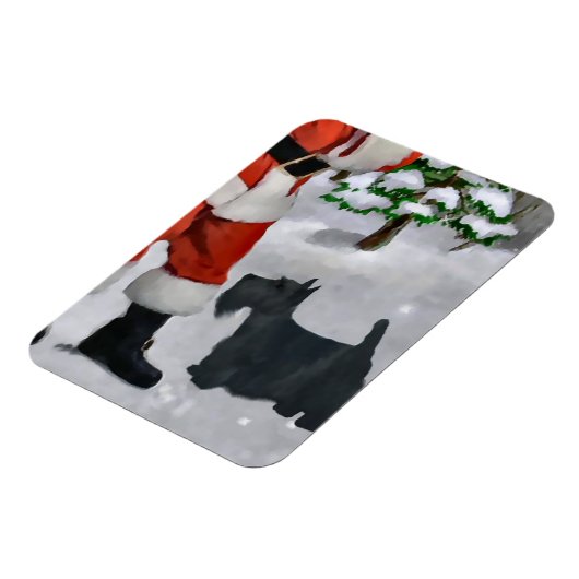 Scottish Terrier kerstcadeaus Magneet (Linkerzijde)