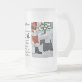 Scottish Terrier kerstcadeaus Matglas Bierpul