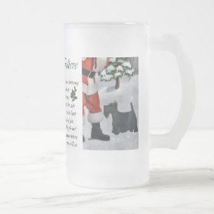 Scottish Terrier kerstcadeaus Matglas Bierpul