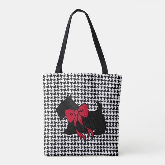 Scottish Terrier kerstCanvas tas (Achterkant)