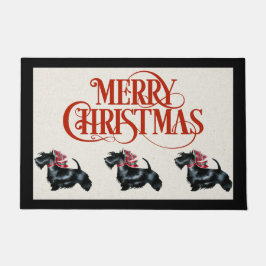 Scottish Terrier kerstdeur Mat