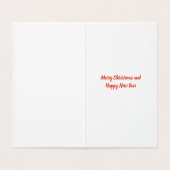 Scottish Terrier Kersthond & Green Bow Gift Label Kaart (Binnenkant ongevouwen)