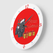 Scottish Terrier Kerstklok Grote Klok (Hoek)