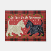 Scottish Terrier kerstmat Deurmat (Voorkant)