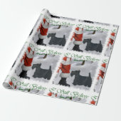 Scottish Terrier Kerstmis Cadeaupapier (Uitgerold)