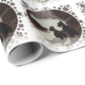 Scottish Terrier Kerstmis Cadeaupapier (Rol Hoek)