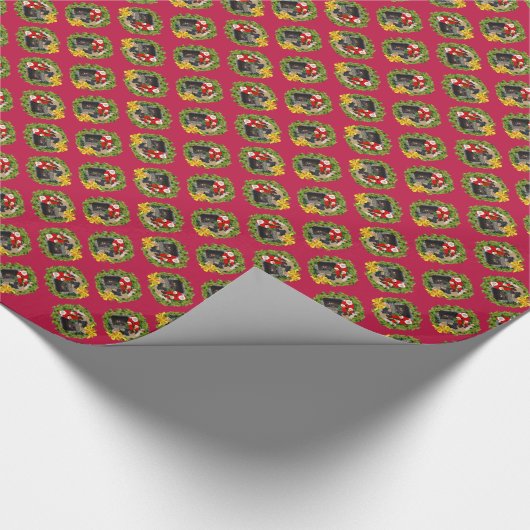 Scottish Terrier Kerstmis Cadeaupapier (Hoek)