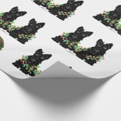 Scottish Terrier Kerstmis Cadeaupapier (Hoek)