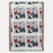 Scottish Terrier Kerstmis Deken (Voorkant Verticaal)