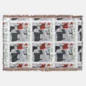Scottish Terrier Kerstmis Deken (Voorkant)