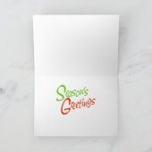 Scottish Terrier Kerstmis Feestdagen Kaart (Binnen)