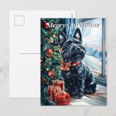 Scottish Terrier Kerstmis Feestdagenkaart (Voorkant / Achterkant)