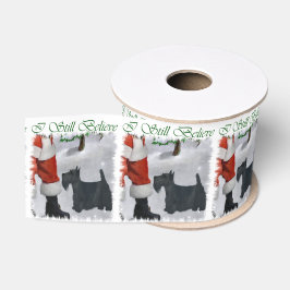 Scottish Terrier Kerstmis Grosgrain Lint