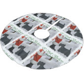 Scottish Terrier Kerstmis Kerstboom Rok (Gekanteld)