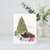 Scottish Terrier Kerstmis Nap Feestdagenkaart (Staand voorkant)