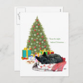 Scottish Terrier Kerstmis Nap Feestdagenkaart (Voorkant / Achterkant)