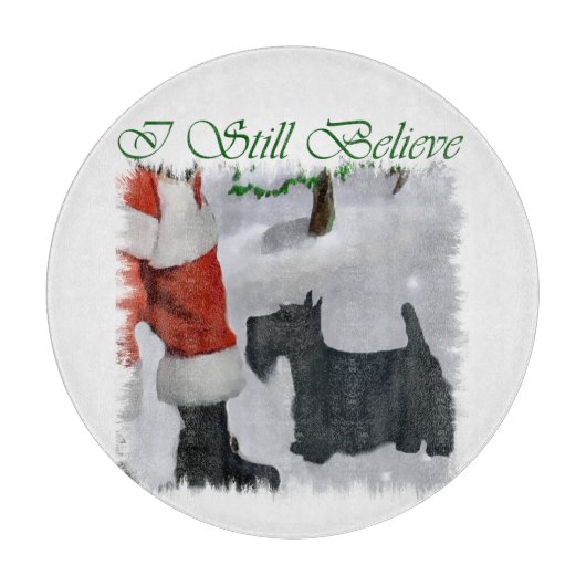 Scottish Terrier Kerstmis Snijplank (Voorkant)