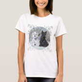 Scottish Terrier Kerstmis T-shirt (Voorkant)