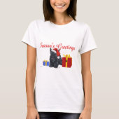 Scottish Terrier Kerstmis T-shirt (Voorkant)