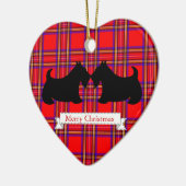 Scottish Terrier Kerstversier Keramisch Ornament (Links)