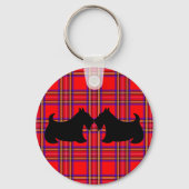 Scottish Terrier Keyring Sleutelhanger (Voorkant)