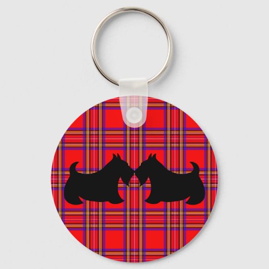 Scottish Terrier Keyring Sleutelhanger (Voorkant)