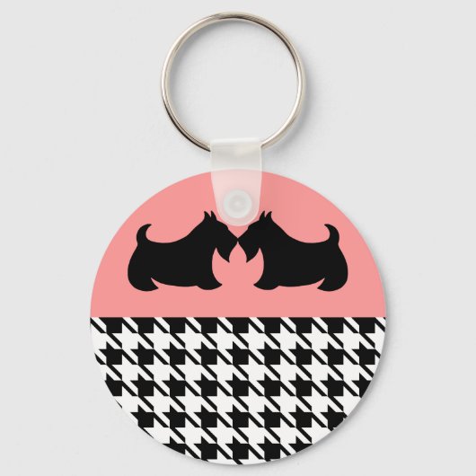 Scottish Terrier Keyring Sleutelhanger (Voorkant)