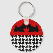 Scottish Terrier Keyring Sleutelhanger (Voorkant)