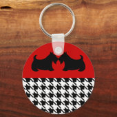 Scottish Terrier Keyring Sleutelhanger (Voorkant)