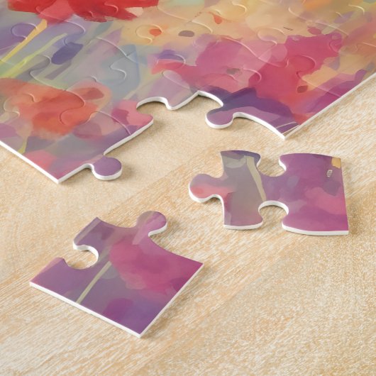 Scottish Terrier kleurrijke waterverf kunstwerk Legpuzzel (Zijkant)