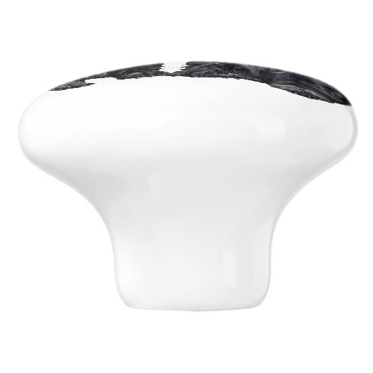 Scottish Terrier Knobs Keramische Knop (Zijkant)