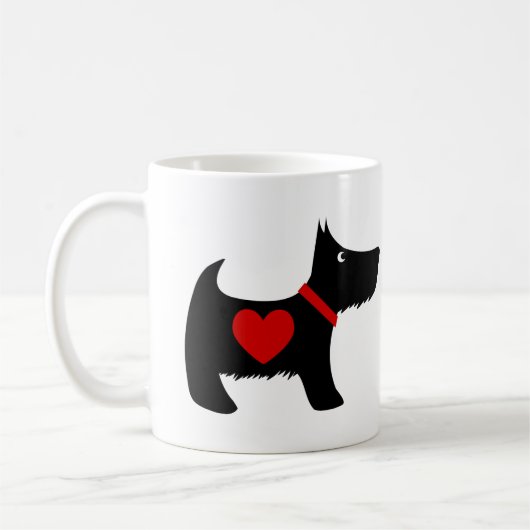 Scottish Terrier Koffiemok (Links)