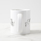 Scottish Terrier Labrador Friends Ink Drawing Grote Koffiekop (Achterkant)