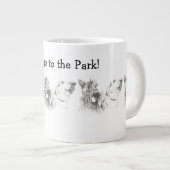 Scottish Terrier Labrador Friends|to the Park Grote Koffiekop (Voorkant rechts)