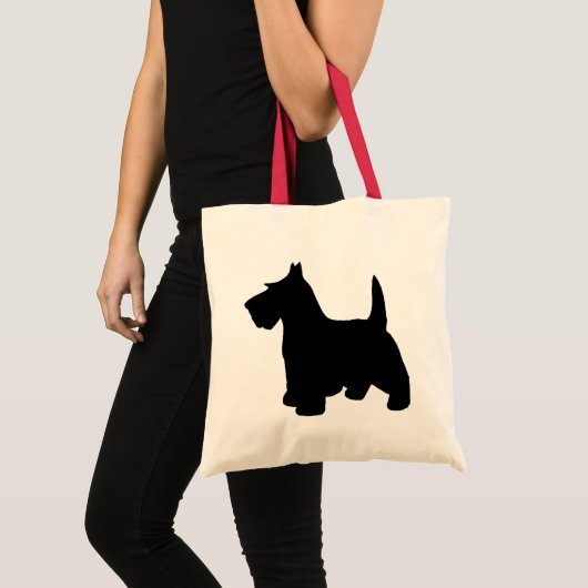 Scottish Terrier Little Black Scottie Dog Tote Bag (Voorkant (product))