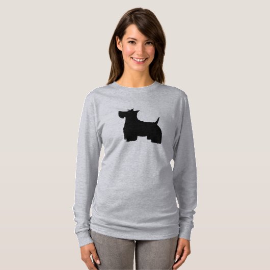 Scottish Terrier Long Sleeve Shirt (Voorkant volledig)