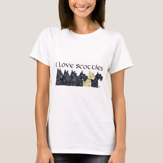 Scottish Terrier Love T-shirt (Voorkant)