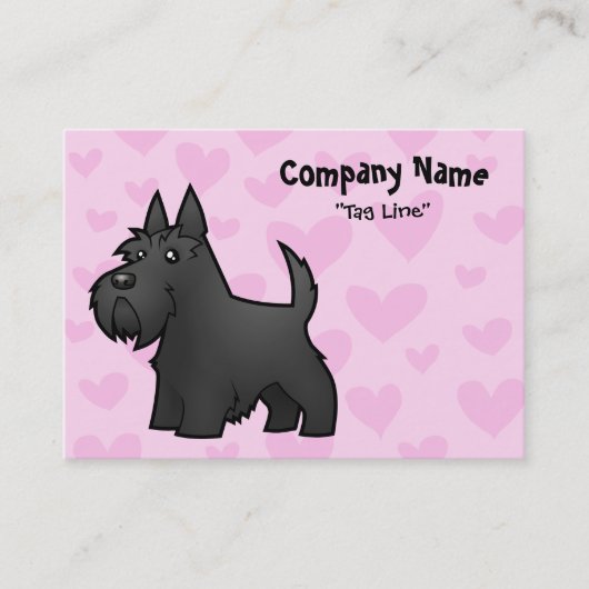 Scottish Terrier Love Visitekaartje (Voorkant)