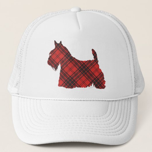 Scottish Terrier Maxwell Tartan Trucker Pet (Voorkant)