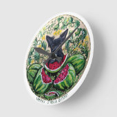 Scottish Terrier Melon Clock Ronde Klok (Hoek)