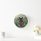 Scottish Terrier Melon Clock Ronde Klok (Huis)