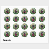 Scottish Terrier Melons Ronde Sticker (Vel)